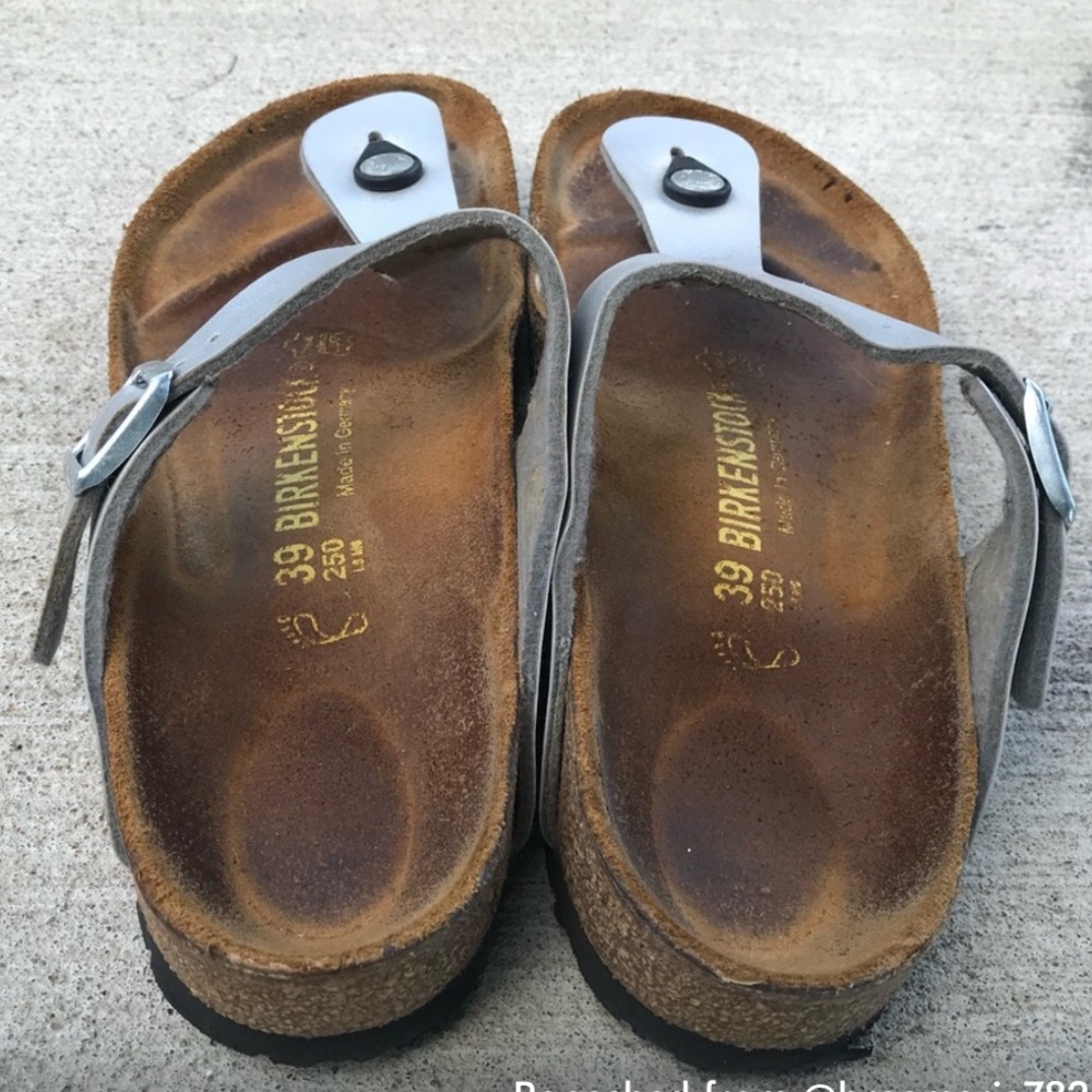 Birkenstock Brown and Gray Sandals